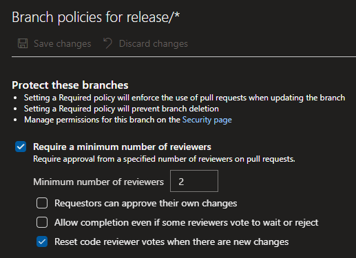 Azure Devops Wildcard Branch Policies
